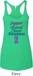 Support Thyroid Cancer Awareness Ladies Tri Blend Racerback