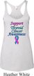 Support Thyroid Cancer Awareness Ladies Tri Blend Racerback