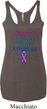 Support Thyroid Cancer Awareness Ladies Tri Blend Racerback