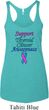 Support Thyroid Cancer Awareness Ladies Tri Blend Racerback