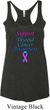 Support Thyroid Cancer Awareness Ladies Tri Blend Racerback