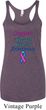Support Thyroid Cancer Awareness Ladies Tri Blend Racerback