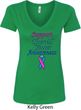 Support Thyroid Cancer Awareness Ladies V-Neck