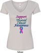 Support Thyroid Cancer Awareness Ladies V-Neck