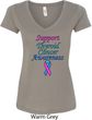Support Thyroid Cancer Awareness Ladies V-Neck