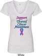 Support Thyroid Cancer Awareness Ladies V-Neck