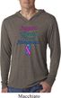 Support Thyroid Cancer Awareness Lightweight Hoodie Tee