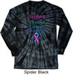 Support Thyroid Cancer Awareness Long Sleeve Tie Dye Shirt