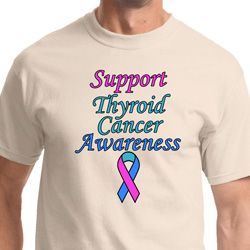 Support Thyroid Cancer Awareness Mens Shirts