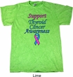 Support Thyroid Cancer Awareness Mineral Tie Dye T-shirt