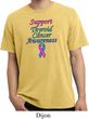 Support Thyroid Cancer Awareness Pigment Dyed T-shirt