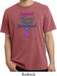 Support Thyroid Cancer Awareness Pigment Dyed T-shirt