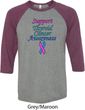 Support Thyroid Cancer Awareness Raglan Shirt