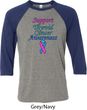 Support Thyroid Cancer Awareness Raglan Shirt