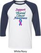Support Thyroid Cancer Awareness Raglan Shirt