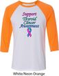 Support Thyroid Cancer Awareness Raglan Shirt