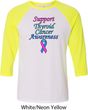 Support Thyroid Cancer Awareness Raglan Shirt