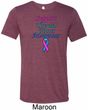 Support Thyroid Cancer Awareness Tri Blend Tee