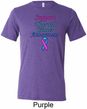 Support Thyroid Cancer Awareness Tri Blend Tee