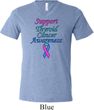 Support Thyroid Cancer Awareness Tri Blend V-neck