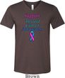 Support Thyroid Cancer Awareness Tri Blend V-neck