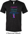 Support Thyroid Cancer Awareness Tri Blend V-neck
