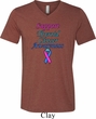 Support Thyroid Cancer Awareness Tri Blend V-neck