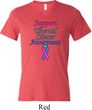 Support Thyroid Cancer Awareness Tri Blend V-neck