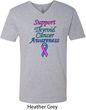 Support Thyroid Cancer Awareness V-neck