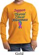 Support Thyroid Cancer Awareness Youth Long Sleeve