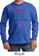 Support Thyroid Cancer Awareness Youth Long Sleeve