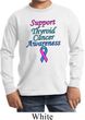 Support Thyroid Cancer Awareness Youth Long Sleeve