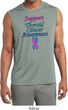 Support Thyroid Cancer Dry Wicking Sleeveless Shirt