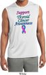 Support Thyroid Cancer Dry Wicking Sleeveless Shirt