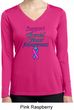 Support Thyroid Cancer Ladies Dry Wicking Long Sleeve