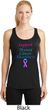 Support Thyroid Cancer Ladies Dry Wicking Racerback