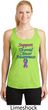 Support Thyroid Cancer Ladies Dry Wicking Racerback