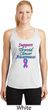 Support Thyroid Cancer Ladies Dry Wicking Racerback