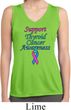 Support Thyroid Cancer Ladies Dry Wicking Sleeveless Shirt