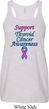 Support Thyroid Cancer Ladies Flowy Racerback