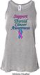 Support Thyroid Cancer Ladies Flowy Racerback