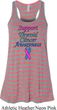 Support Thyroid Cancer Ladies Flowy Racerback