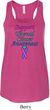 Support Thyroid Cancer Ladies Flowy Racerback