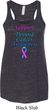 Support Thyroid Cancer Ladies Flowy Racerback