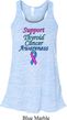 Support Thyroid Cancer Ladies Flowy Racerback