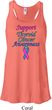 Support Thyroid Cancer Ladies Flowy Racerback