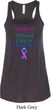 Support Thyroid Cancer Ladies Flowy Racerback