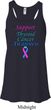 Support Thyroid Cancer Ladies Flowy Racerback