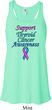 Support Thyroid Cancer Ladies Flowy Racerback