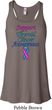 Support Thyroid Cancer Ladies Flowy Racerback